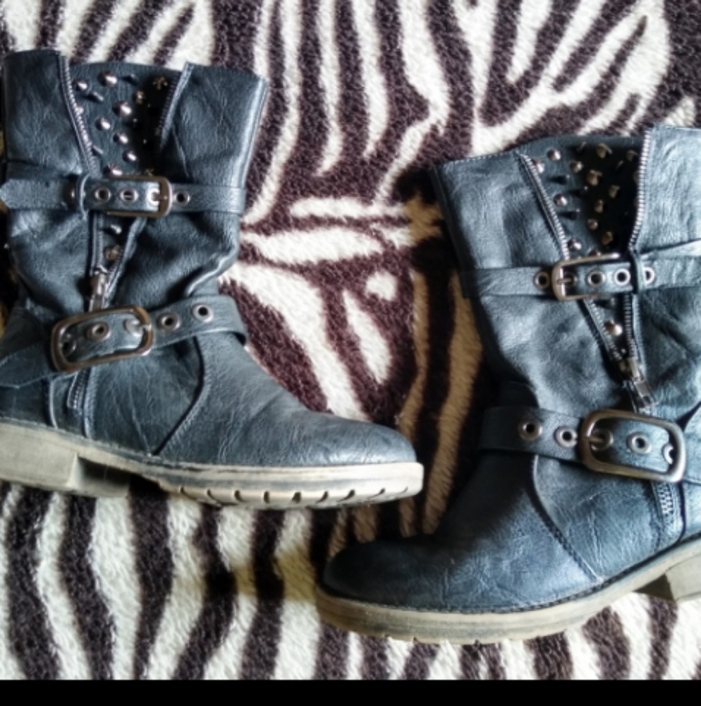 Breckelles Moto punk combat boots